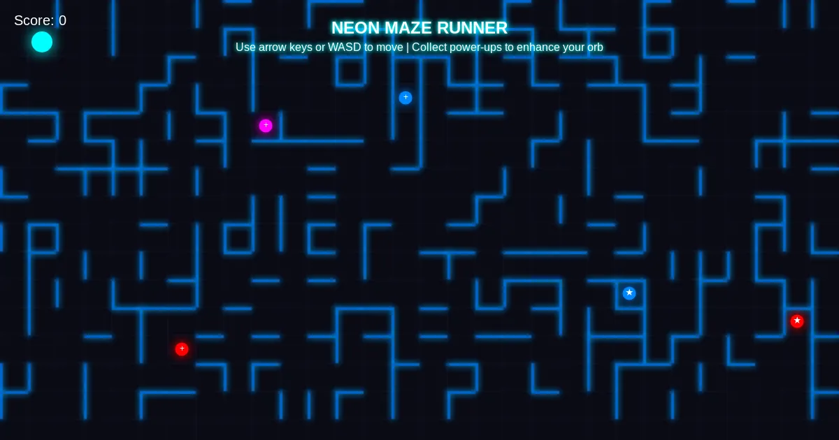 Neon Maze Runner thumbnail