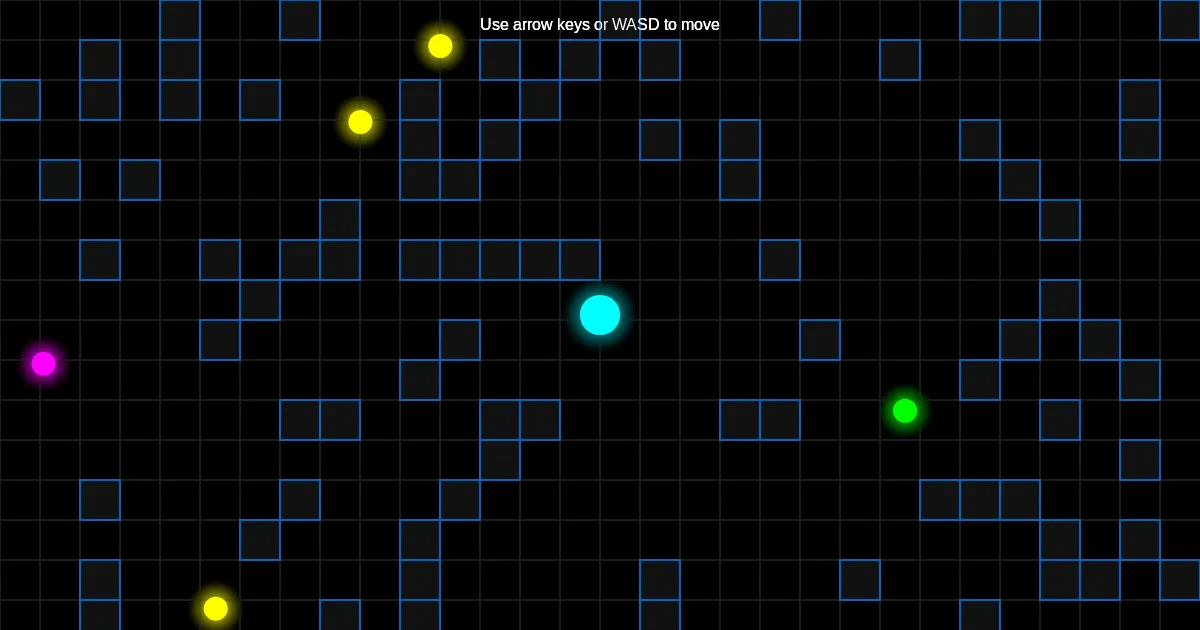 Neon Maze Runner