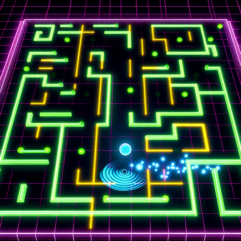 Neon Maze Runner