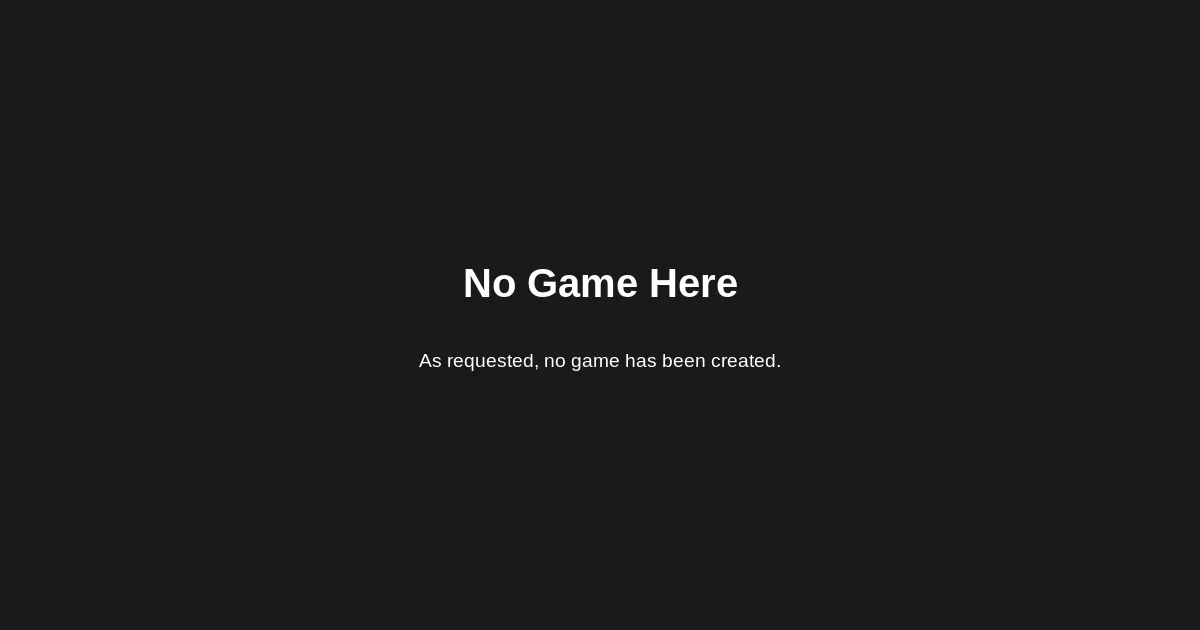 no games thumbnail