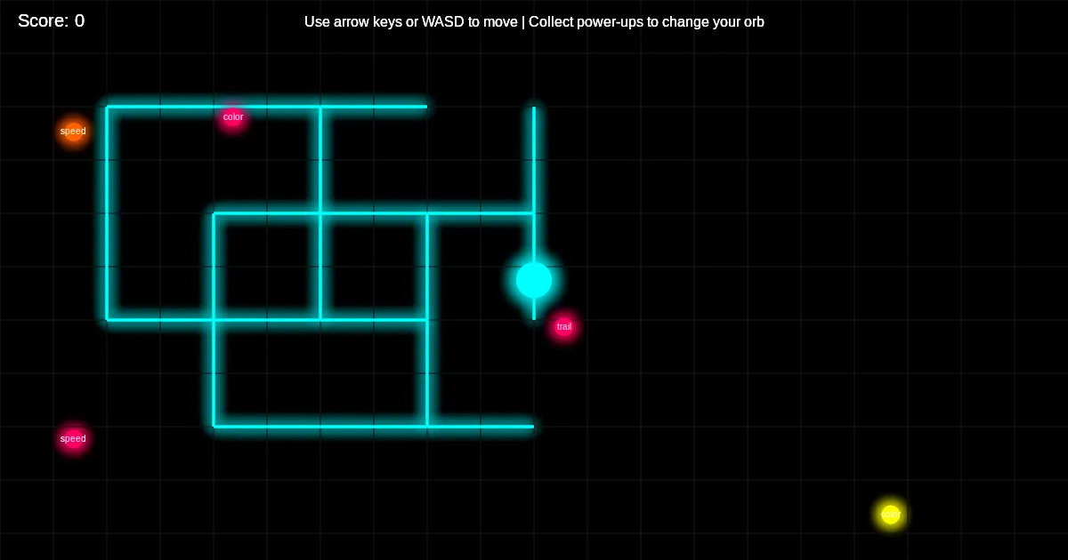 Neon Maze Runner
